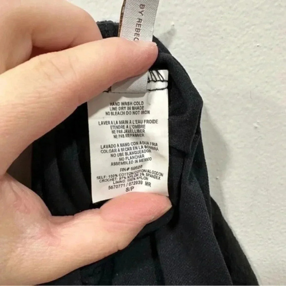 Becca black Crochet detail mini skirt Small - Picture 6 of 6